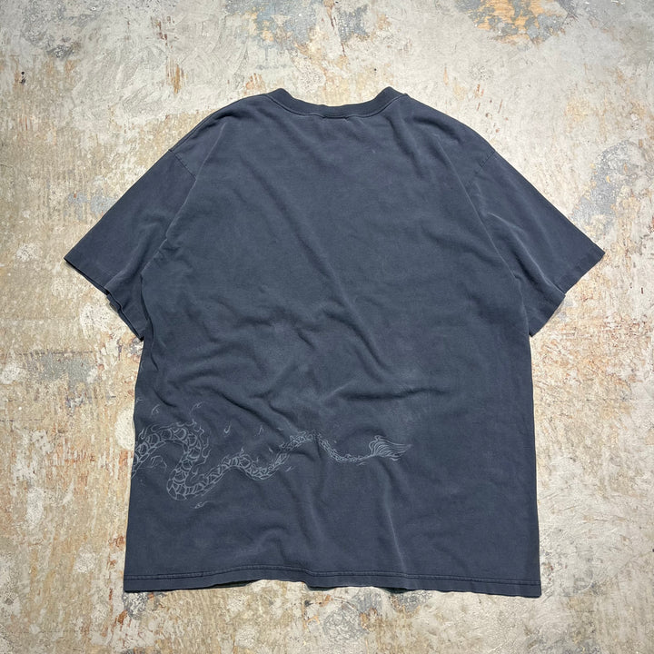 빈티지 드래곤 / 드래곤 2000 / 빈티지 싱글 스티치 인쇄 티셔츠 / 크기 XL