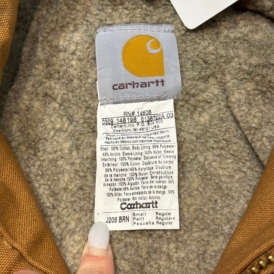 중고 의류 Carhartt/ Carhartt/ Ridge 재킷 재킷/ 오리 직물/ 회사 로고/ 사이즈 S