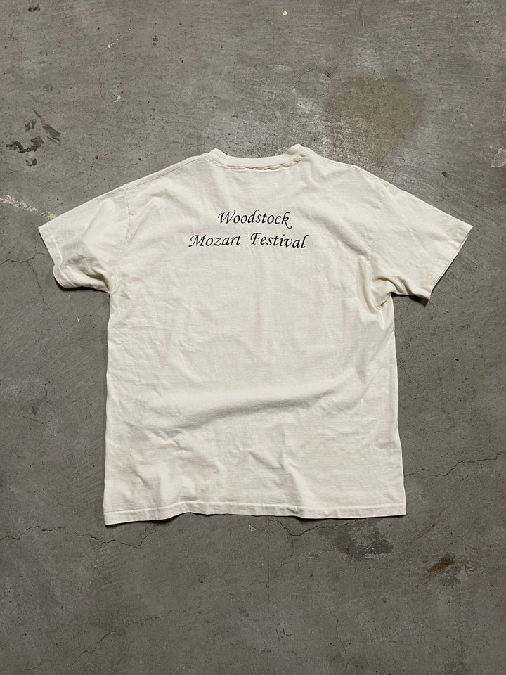 #MA72 Vintage 90의 Woodstock Mozart Festival/빈티지 싱글 스티치/티셔츠/크기 L-XL 등가
