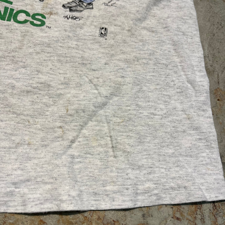 古着 USA製 90's セーラムスポーツウェア/NBA/シアトル・スーパーソニックス/ヴィンテージ シングルステッチ Tシャツ/サイズL相当