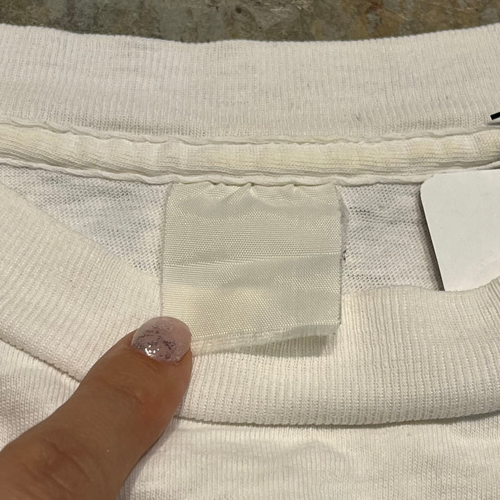 #4780 古着 80's DROOPY ドルーピー/カートゥーンアニメ トムとジェリー/ヴィンテージ シングルステッチ Tシャツ/サイズL