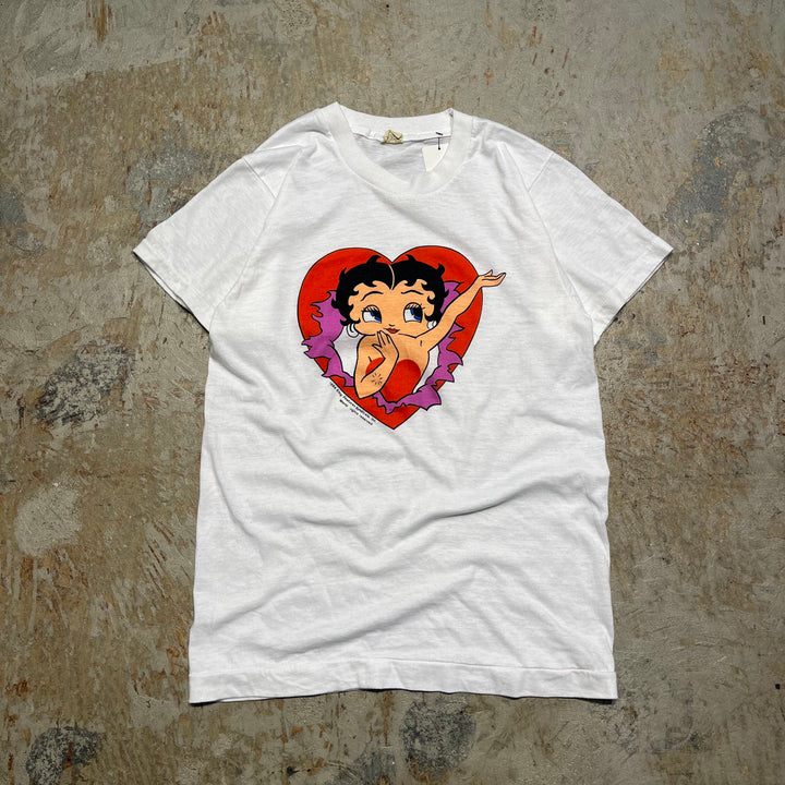 古着 USA製 80's スクリーンスターズ/ベティ・ブープ/Dizzy Dishes/ヴィンテージ シングルステッチ Tシャツ/サイズS