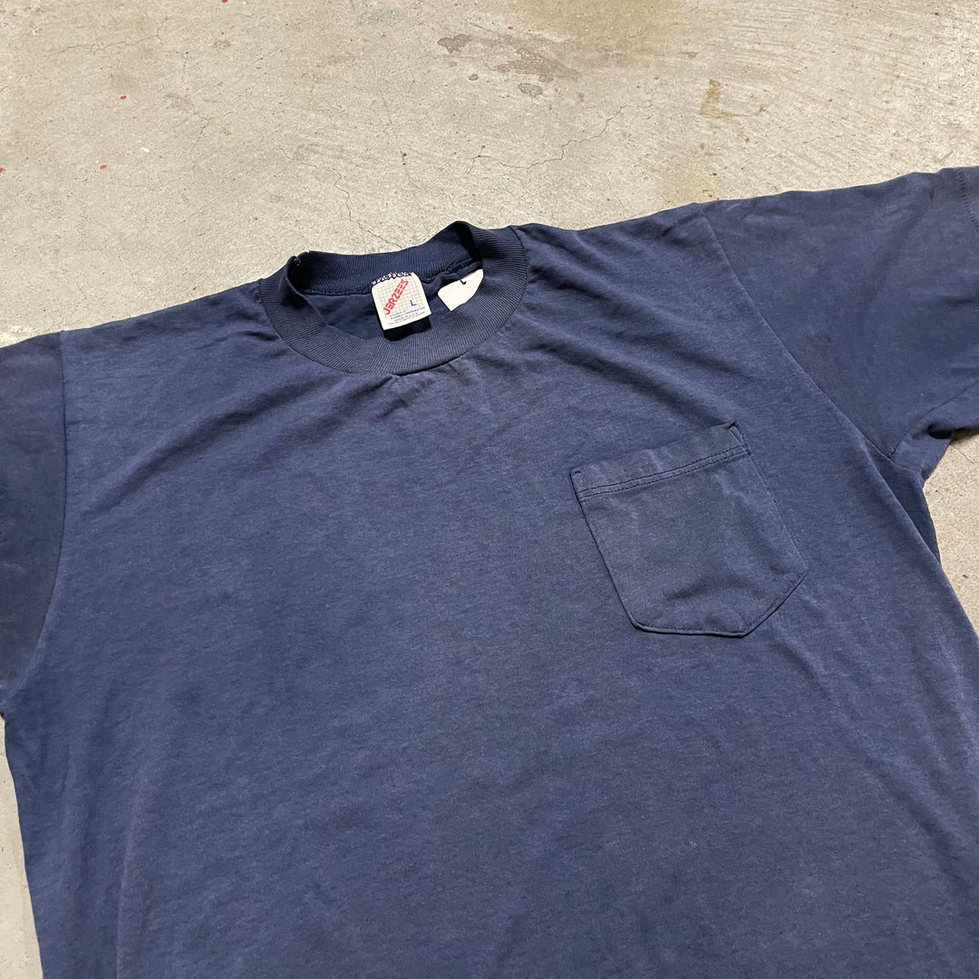 Used clothing Made in USA 80's Jerseys/Big Oak/Geiger Town Garage/Print T-shirt/Size L