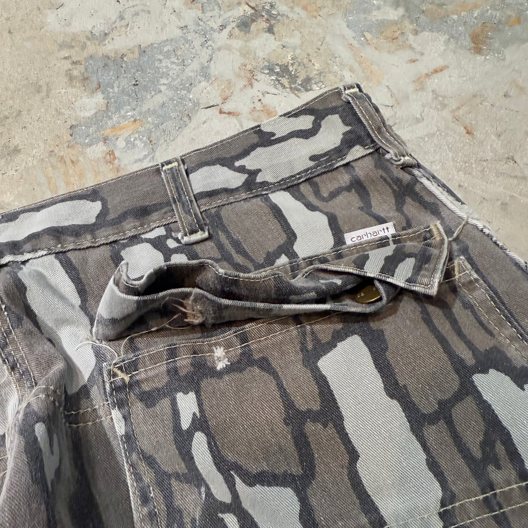 Used clothing 80's CARHARTT/ Carhartt/ Trevork Camo Pants/ Size W33 x L29