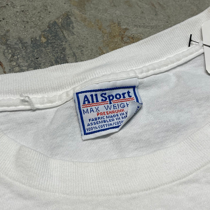 古着 USA製 99's アラン・ジャクソン / ヴィンテージ シングルステッチプリントTシャツ/サイズL