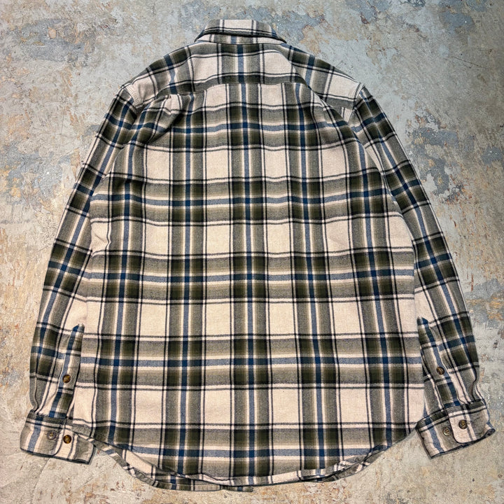 중고 의류 Carhartt/Carhartt/Button-Down 긴 슬리브 셔츠/점검 패턴/크기 m