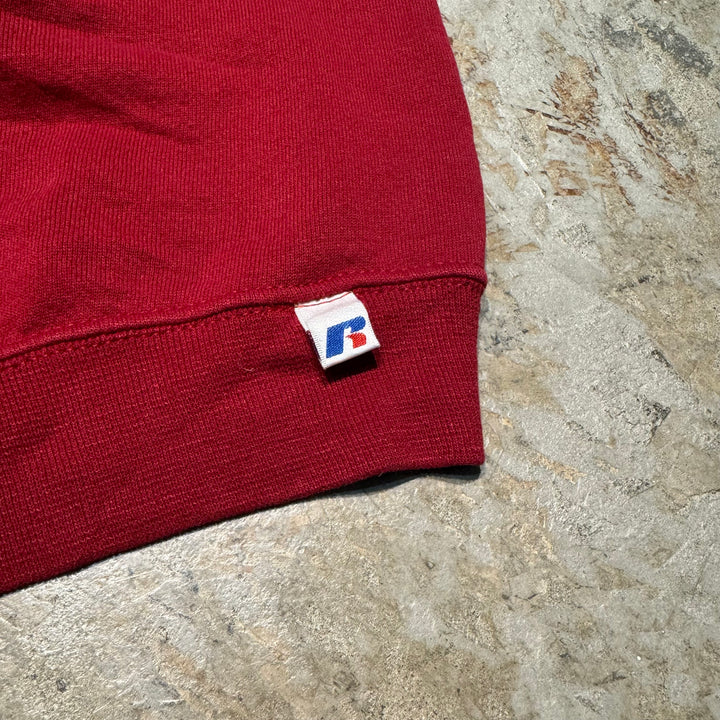 중고 의류 Russell Athletic/ Russell Athletic/ Blank Crew Neck Sweatshirt/ Plain/ Front V Gusset/ Size M