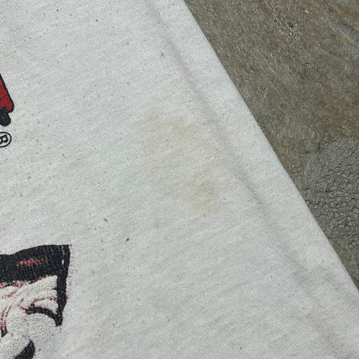 古着 バンクーバー・カナックス/ホッケーチーム/NHL/ヴィンテージ シングルステッチ プリント Tシャツ/サイズM-L相当