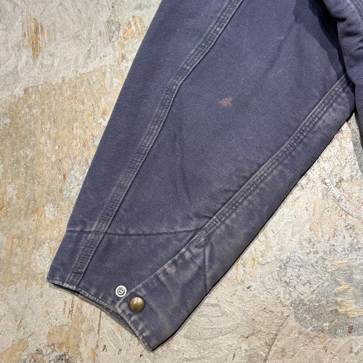 중고 의류 Carhartt/ Carhartt/ Detroit 재킷/ 오리 직물/ 안감 담요/ 회사 로고/ 크기에 해당