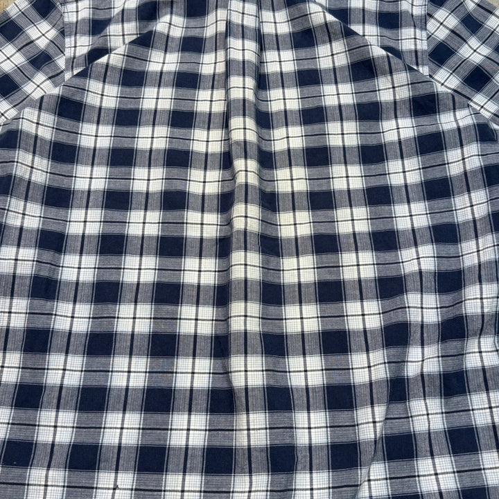 Used clothing 80's ~ carhartt/ short sleeve shirt/ checkered pattern/size M