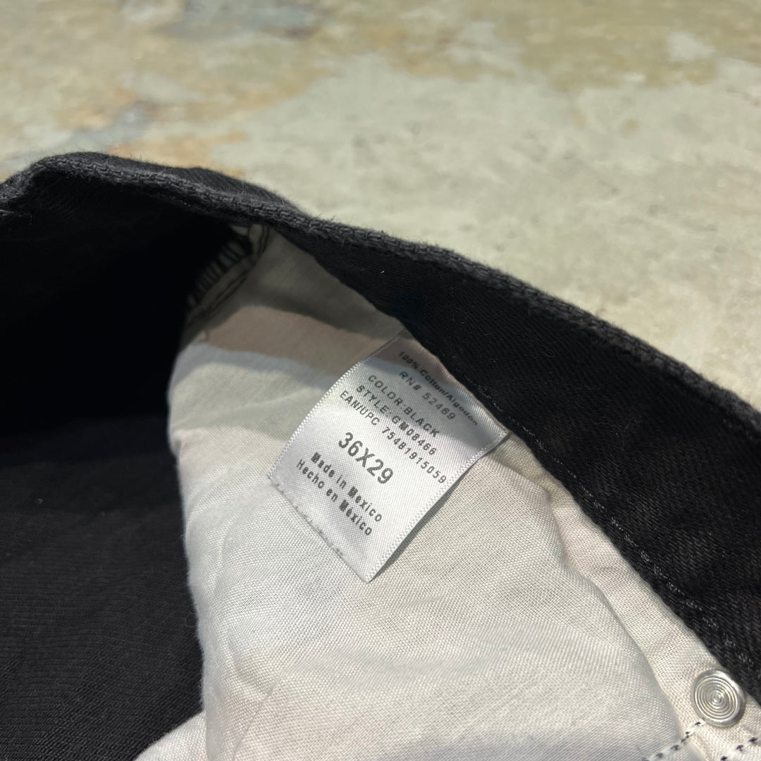 #4758 Used clothing GEORGE/Black Denim Pants/Black Denim Pants/Size 36×29