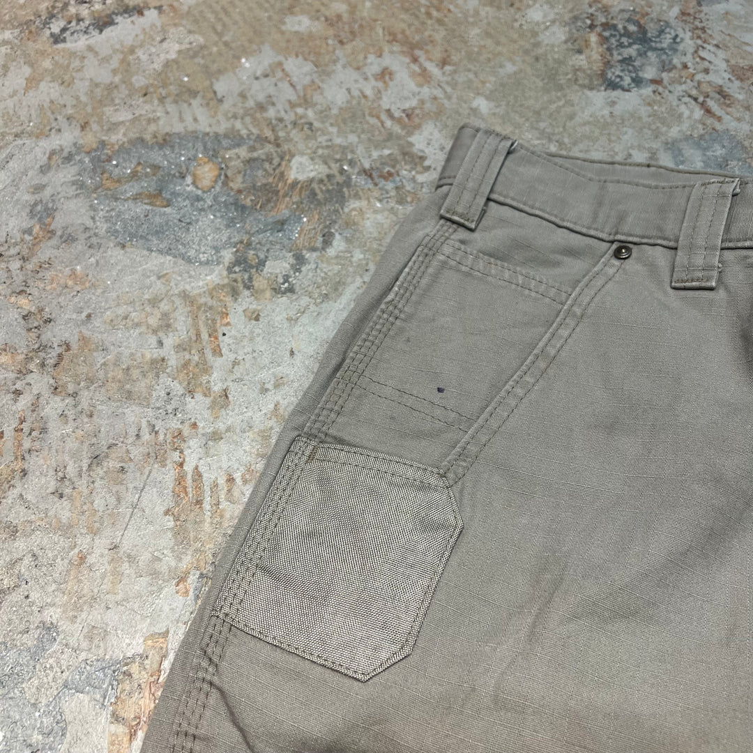 #4742 Used clothing Carhartt/Cargo Pants/zipper Fly/Cargo Pants/Zipper Fly/Double Knee/Size W36×34