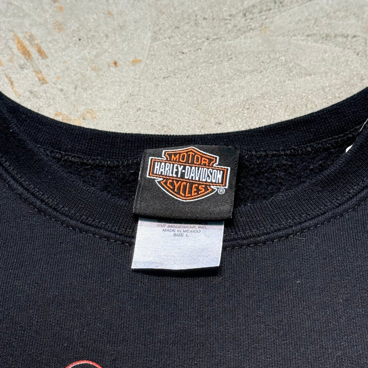 Used clothing HARLEY-DAVIDSON/ Harley Davidson/ Crew neck sweatshirt/ El Paso, Texas/ Equivalent to size S