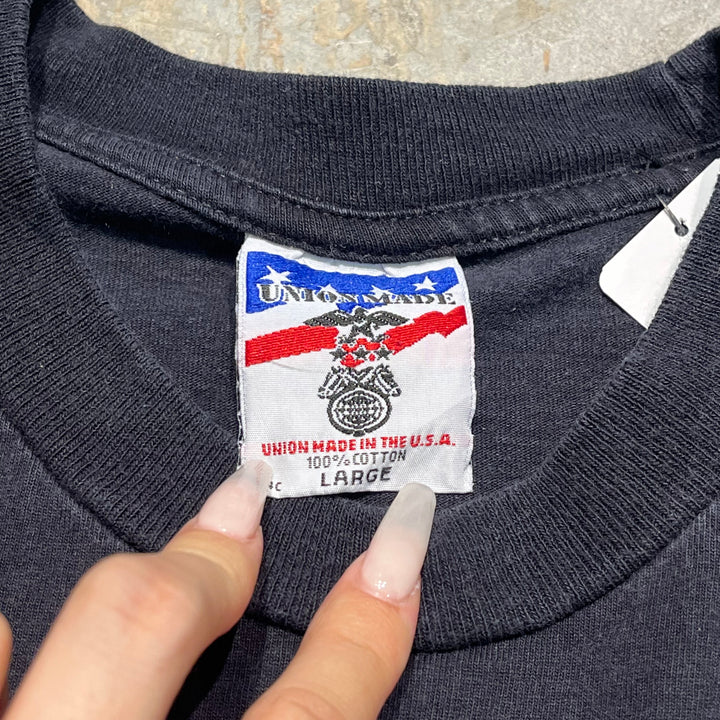 Second-hand Clothing CWA/New Jersey Administrative Agency/"we are ready!"/printed T-shirt/size L