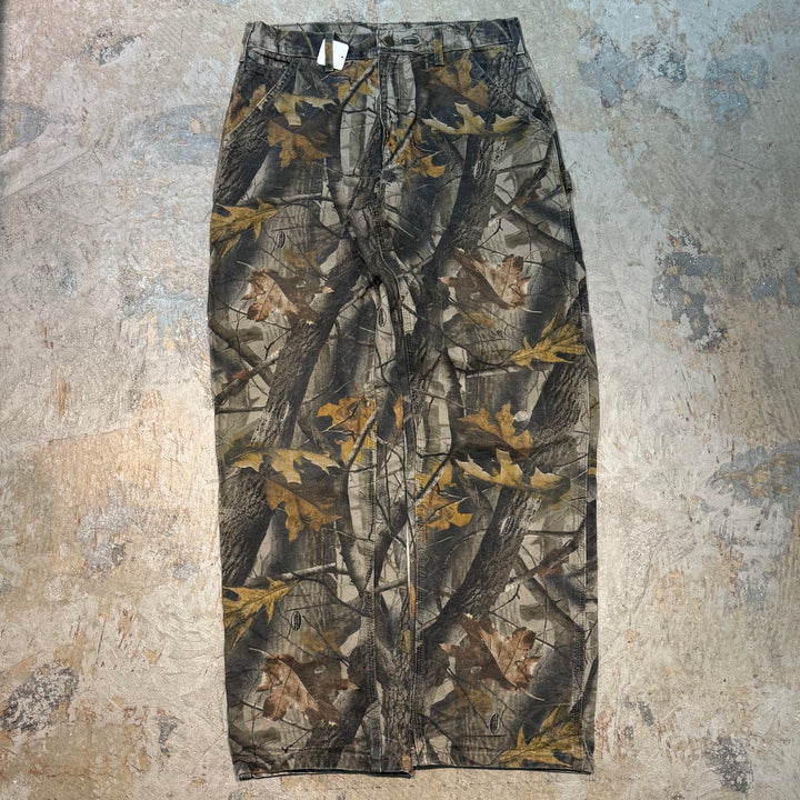 Used clothing CARHARTT/ Carhartt/ Real Tree Camo/ Dungary Fit Pants/ Actual size W32 x L31