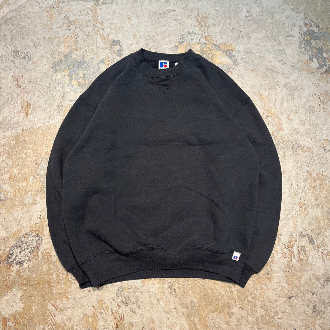 Used clothing Made in USA 80's RUSSELL ATHLETIC/ Russell Athletic/Crew neck blank sweatshirt/Plain/Size L