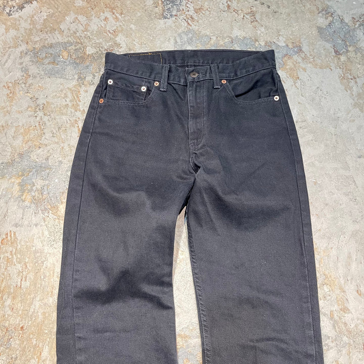 #4769 Used clothing LEVI'S/Levi's/505-02/Black denim pants/Black denim pants/Made in Spain/Size 30 x 34