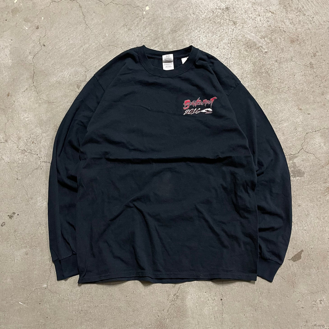 Used clothing Gildan/Daytona Beach Racing & Card Club/Printed Long T-shirt/Size XL