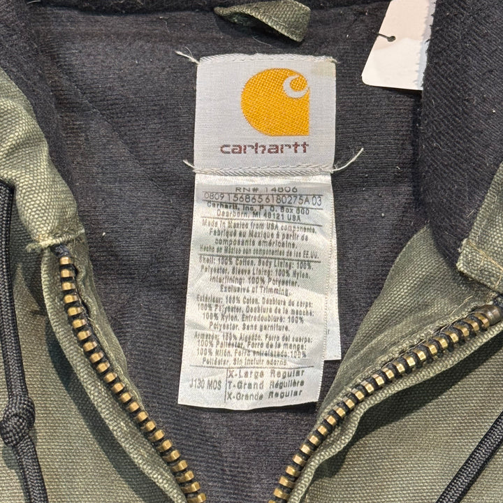 古着 carhartt/ カーハート/ アクティブジャケット/ 裏地キルティング/ サイズXL