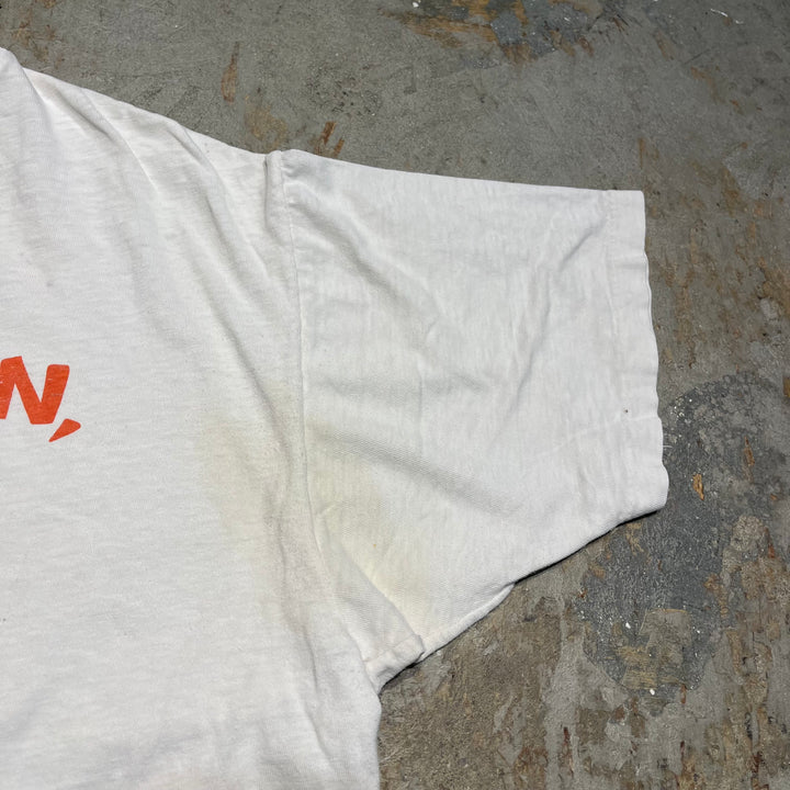 #4780 古着 80's DROOPY ドルーピー/カートゥーンアニメ トムとジェリー/ヴィンテージ シングルステッチ Tシャツ/サイズL