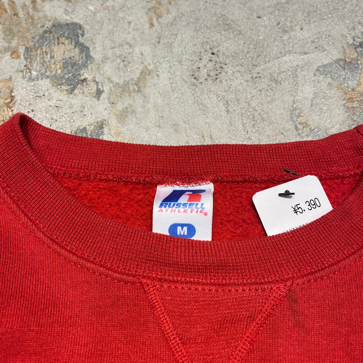 #4126 古着 Russell Athletic/ラッセルアスレチック/Crew Neck College Sweat/クルーネックカレッジスウェット/UNM/サイズM