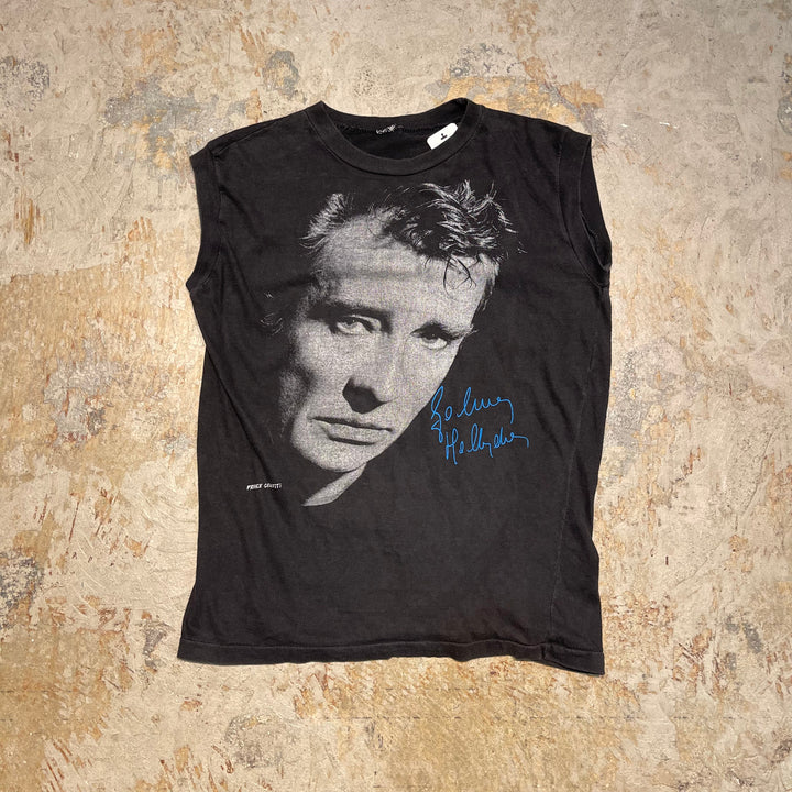 古着 90's USAVINtage / ジョニー・アリディ / SE DONNE A BERCY. / ヴィンテージ シングルステッチ  アーティストTシャツ / ノースリーブ / サイズXL相当