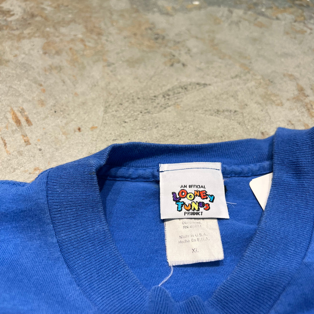 Used clothing Made in USA Rooney Tunes/Warner Bros./Dazmanian Devil/Print T-shirt/Size XL