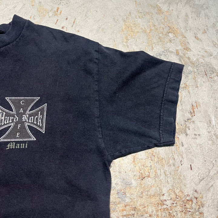 Used clothing 90's HARD ROCK CAFE Detroit/Hard Rock Cafe/Advertising/Company/Printed T-shirt/Size equivalent to 2XL