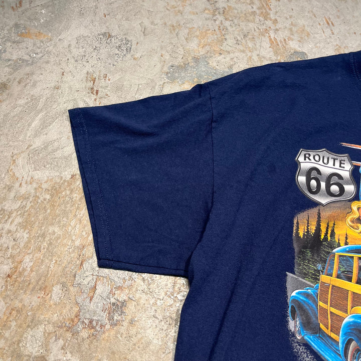 Used clothing Gildan/woodie/Classic/Car printed T-shirt/Size 2XL