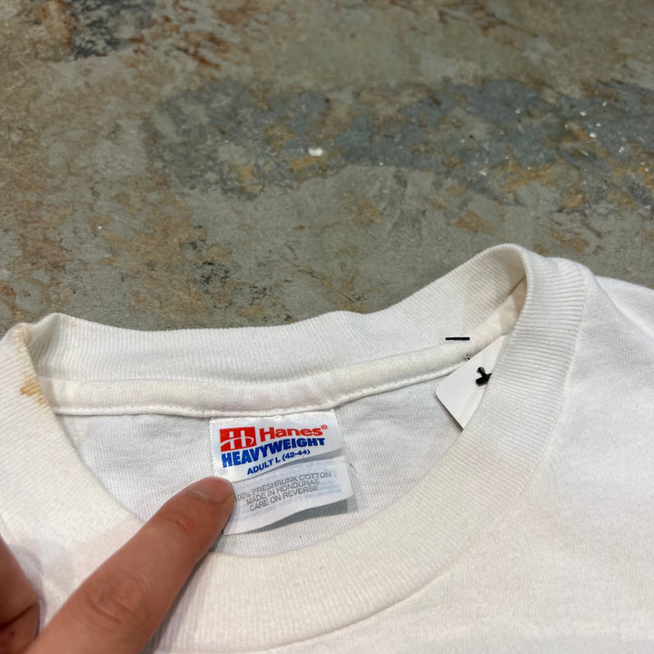 古着 90's HANES/ヘインズ/MIDORI/ウォッカ/ヴィンテージ シングルステッチ プリントTシャツ/サイズL