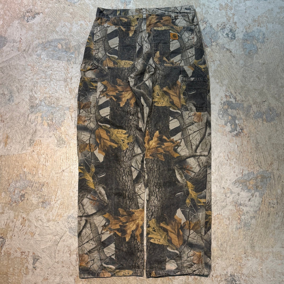 Used clothing CARHARTT/ Carhartt/ Real Tree Camo/ Dungary Fit Pants/ Actual size W32 x L31