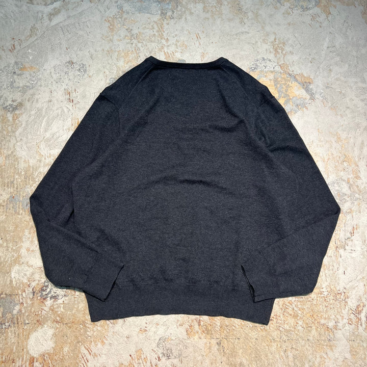 #3707 古着 POLO by Ralph Lauren/ラルフローレン / PIMA Cotton knit V Neck Sweatrer Shirts/ピマコットLンニットVネックセーター/サイズL