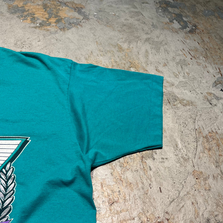 古着 USA製 90's フルーツオブザルームザベスト/ミッキー/ディズニー/ヴィンテージ シングルステッチ Tシャツ/サイズL