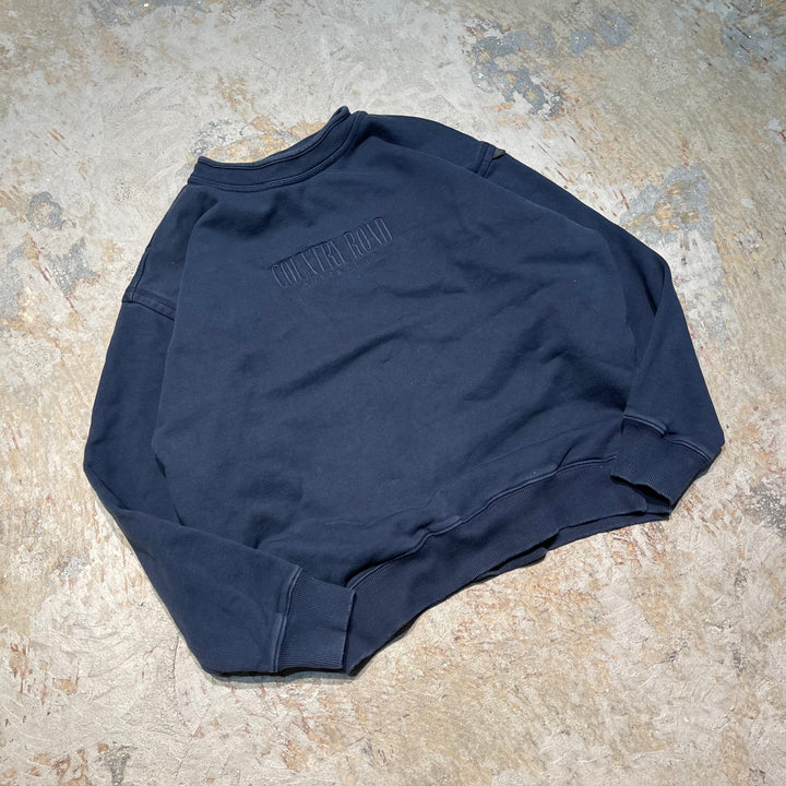 #4118 古着 Unknow/Crew Neck Print Sweat/クルーネックプリントスウェット/COUNTRY ROAD AUSTRA/サイズS