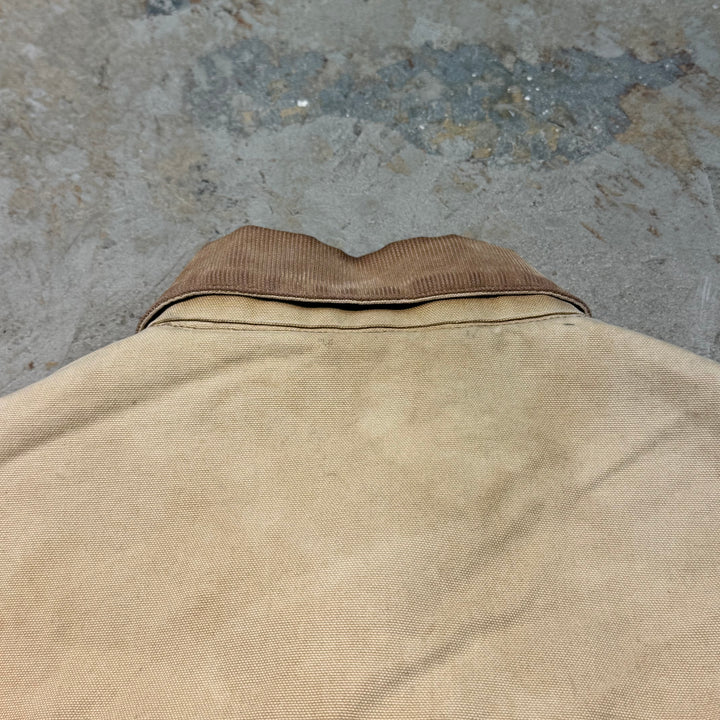 古着 Carhartt/ カーハート/ サンタフェジャケット/ ダック地/ 裏地キルティング/ 襟コーデュロイ/ サイズM