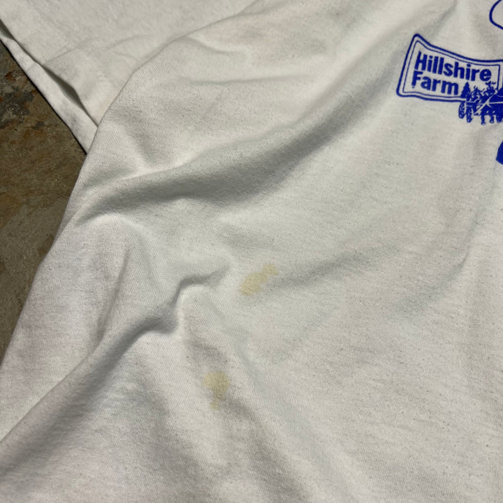 #4807 古着 90's~ /USA製/Hanes.  ヘインズ/Kahn's 企業系/ヴィンテージ シングルステッチ Tシャツ/サイズM