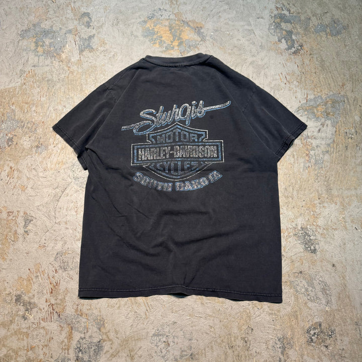 古着 USA製 Harley-Davidson/ハーレーダビッドソン/ プリントTシャツ/ サイズS相当