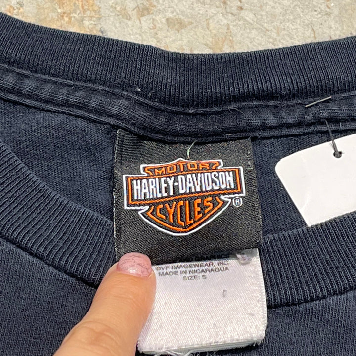 古着 Harley-Davidson/ハーレー ダビッドソン/LIVE FREE RIDE HARD/プリントTシャツ サイズS