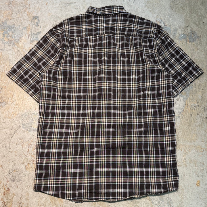 Used clothing carhartt/Carhartt/Button-down short sleeve shirt/Checked pattern/Size L
