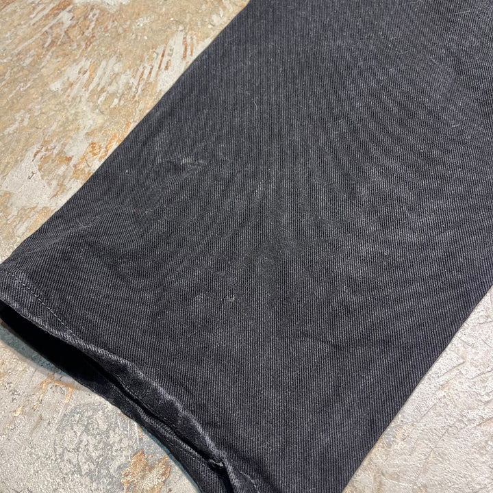 #4192 古着 Lee/リー/Black Denim Pants/ブラックデニムパンツ/RELAKED FIT/サイズ42×30