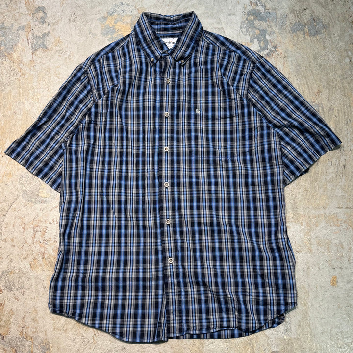 Used clothing carhartt/Carhartt/Button-down short sleeve shirt/Checked pattern/Size L
