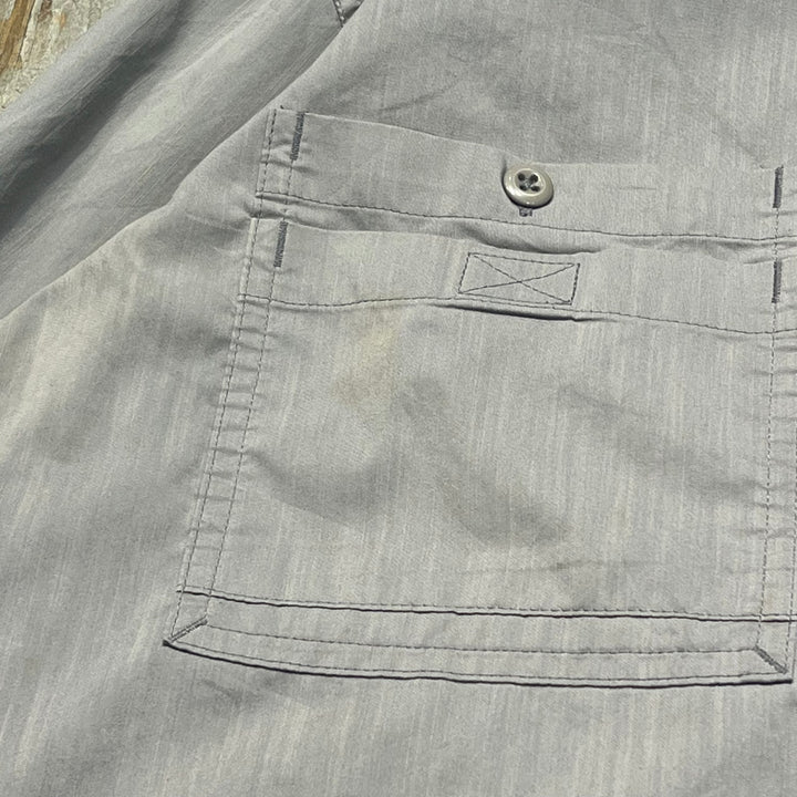 #4367 중고 의류 Carhartt/Long Sleeve Button Down 셔츠/작업 셔츠/작업 셔츠/회사/편안한 착용감/편안한 착용/크기 L