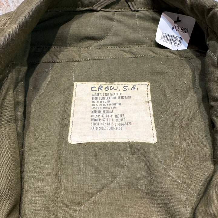 Used clothing 80's U.S.ARMY / CVC Normex Cold Weather Jacket / Flight Jacket / US Army / Size Medium-Regular