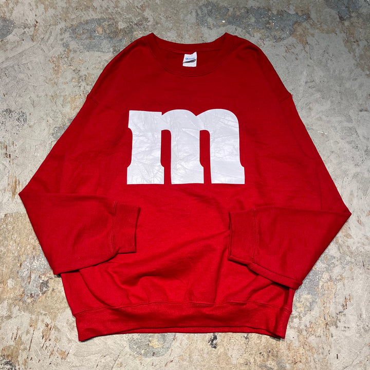 #4078 古着 GILDAN/ギルダン/Crew neck sweat/クルーネックスウェット/Mロゴ/サイズ L