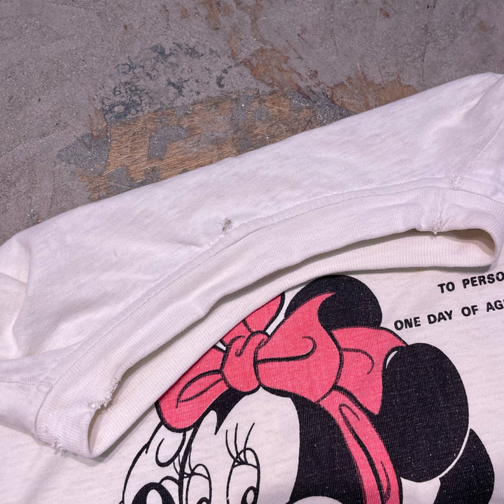 #4834 古着 90's~ ミッキーマウス&フレンズ/Disney/ディズニー /キャラクタープリント/Tシャツ/ヴィンテージ/シングルステッチ/サイズXXL相当
