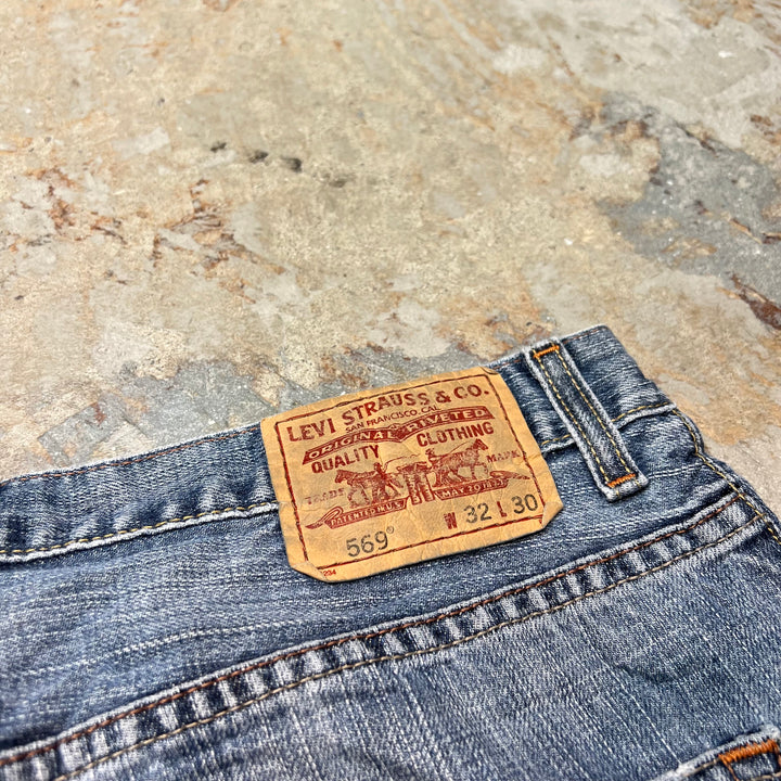 旧衣Levi's/李维斯/Denim Pants/牛仔短裤/569/实际尺寸32×29