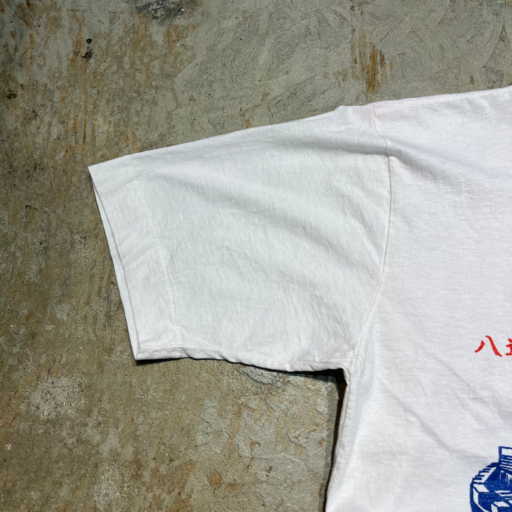 #4794 古着 中国 万里の長城/ヴィンテージ シングルステッチ スーベニア Tシャツ/サイズL相当