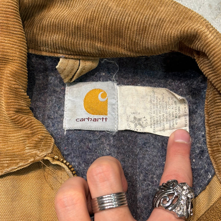 Used clothing 80's to 90's carhartt/ Carhartt/ Detroit jacket/ Duck fabric/ Lining blanket/ Check/ Equivalent to size M~L