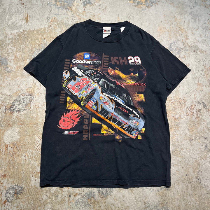 古着 モンテ・カルロ/ケビン・ハーヴィック/車/プリントTシャツ / サイズXL相当