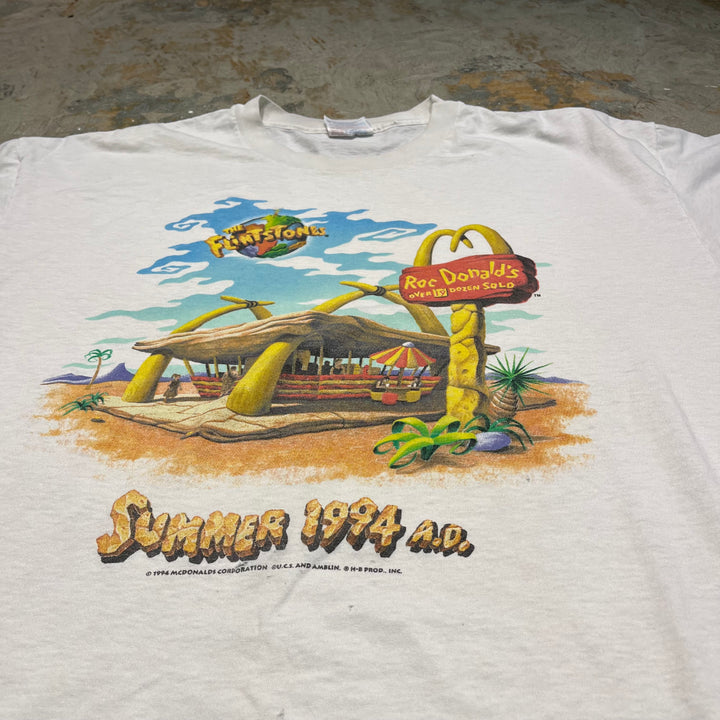 #4293 Hanes/ヘインズ/short sleeve t-shirt Tee/シングルステッチ/半袖Tシャツ/マクドナルド/MADE IN USA/サイズXL